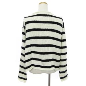 L'Appartement 美品 HELLO BONJOUR Border Rollup Knit Pullover 23SS ニット プルオーバー クルーネック