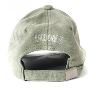L'Appartement GOOD GRIEF State Name CAP キャップ 帽子 刺繍 スウェード調 緑系 カーキ系 F