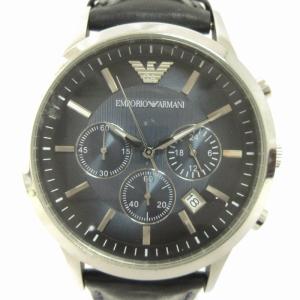 腕時計 デジタル クロノグラフ クオーツ AR-2473 レザー 黒  ブラック ウォッチ