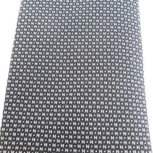 HERMES ネクタイ レギュラータイ シルク100％ H柄 総柄 灰色 グレー AA