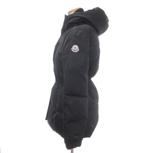 MONCLER FATSIA ダウンジャケット ジップアップ フード ニット切替 ワッペン ナイロン 00 ブラック
