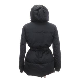 MONCLER FATSIA ダウンジャケット ジップアップ フード ニット切替 ワッペン ナイロン 00 ブラック