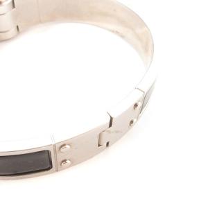 HERMES シャルニエールPM ブレスレット ブラック シルバーカラー