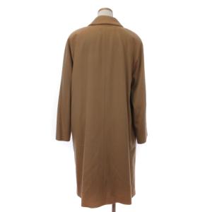 Aquascutum ステンカラーコート ロング丈 総裏 カシミヤ混 ウール 無地 ベージュ 9 M位