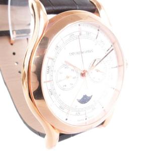EMPORIO ARMANI クラシックコレクション 腕時計 クオーツ ムーンフェイズ アナログ ARS-4202 文字盤ホワイト