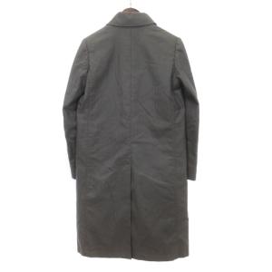 A.P.C. ヴィンテージ 90年 ステンカラーコート ロング丈 総裏 ラメ フランス製 グレー 灰色 S