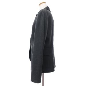ARMANI JEANS テーラードジャケット シングル 1B 総裏 ノーベント 無地 グレー 48 XL位 大きいサイズ SM1