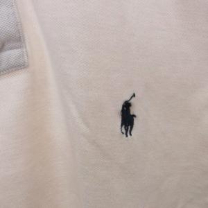 POLO RALPH LAUREN ポロシャツ 半袖 鹿の子 ポニー ワンポイント コットン 白 ホワイト L GY14