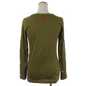 PAUL SMITH Ｔシャツ カットソー 長袖 2枚セット クリスマスイメージ プリント 白 カーキ M GY14