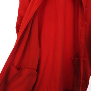 Calvin Klein トラックジャケット ジャージ ジップアップ サイドライン ロゴ プリント オーバーサイズ レッド 赤 S SM1