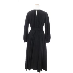 Grace Class タグ付き ハートバックルドレス ワンピース ロング ギャザー ベルト 28435211 黒 ブラック 36 S位