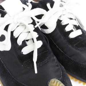 LOEWE 590122 フローランナー スニーカー スエード 25cm ブラック