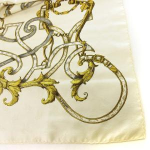 カレ90 Par Mefsire ANTOINE DE PLVVINEL スカーフ 大判 ホワイト