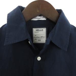 MADISONBLUE J.BRADLEY SHIRT シャツ 7分袖 レギュラーカラー コットン MB999-5718 紺 ネイビー 00 XS位