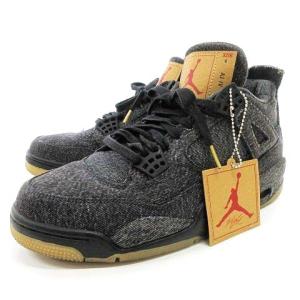 LEVIS AIR JORDAN 4 RETRO Black Denim スニーカー グレー