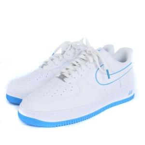 DV0788-101 AIR FORCE 1 07 スニーカー シューズ ホワイト 水色 US9.5