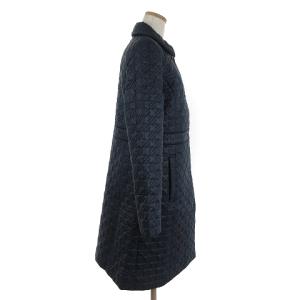Leilian キルティングコート ネイビー 9