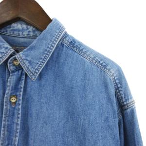 JEANS ヴィンテージ 90's 北斎タグ シャンブレーシャツ 長袖 刺繍 綿