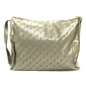 GHERARDINI ショルダーバッグ 斜めがけ モノグラム ソフティ メタリック シルバーカラー 鞄