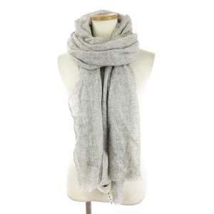 Chloe タグ付き マフラー ストール フリンジ 洗えるカシミヤ100％ 無地 グレー