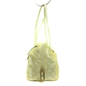 GHERARDINI タグ付き ソフティ ハンドバッグ ショルダー モノグラム ラメ 総柄 ベージュ系 鞄