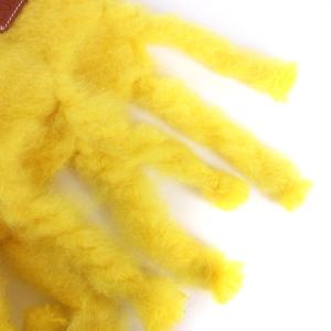 LOEWE アナグラム マフラー フリンジ イエロー