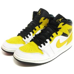 NIKE 554724-170 AIR JORDAN 1 MID UNIVERSITY GOLD 29cm