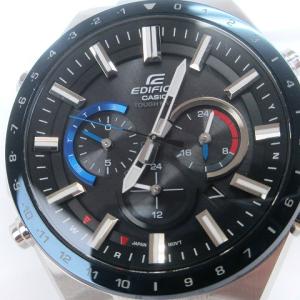 CASIO エディフィス 腕時計 電波ソーラー デイト クロノグラフ EQW-T660DB-1BJF