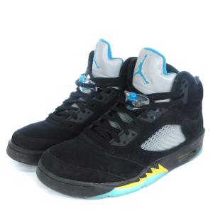 DD0587-047 AIR JORDAN 5 RETRO AQUA スニーカー 28cm ブラック