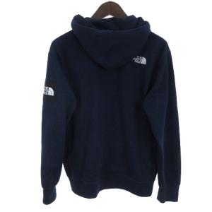 THE NORTH FACE スクエアロゴ フルジップ パーカー 長袖 刺繍 NT11836 紺 ネイビー M