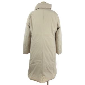 Leilian 美品 ダウンコート ショールカラー ミドル丈 ベルト付き 無地 ベージュ 11 L相当
