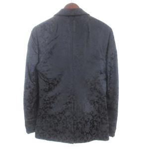 DOLCE&GABBANA テーラードジャケット 花柄 シルク100％ ブラック 44