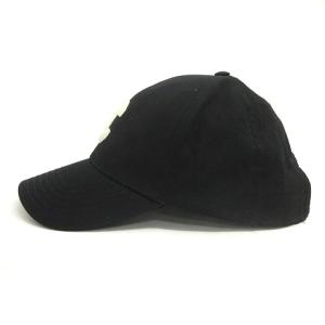 CELINE 2AUY8969P INITIALE CAP ベースボールキャップ ストラップバック M ブラック