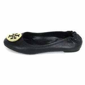 TORY BURCH ミニー トラベル MINNIE TRAVEL バレエシューズ フラットシューズ レザー 黒 ブラック 8M 24.5cm位