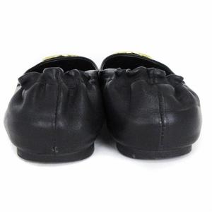 TORY BURCH ミニー トラベル MINNIE TRAVEL バレエシューズ フラットシューズ レザー 黒 ブラック 8M 24.5cm位
