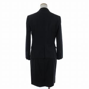23区 セットアップ スーツ 3点 テーラードジャケット パンツ スラックス ロング スカート ひざ丈 ウール 黒 ブラック 36