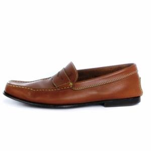 TOD'S コイン ローファー ペニー スリッポン レザー 茶 ブラウン 6.5 靴 SM1