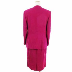 CELINE オールド セットアップ ノーカラージャケット スカート 40 ピンク