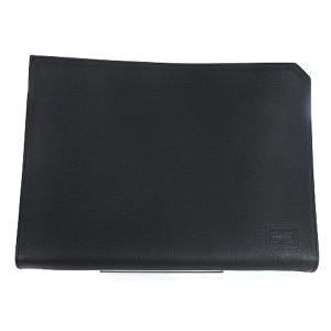 吉田カバン 163-03297 NEWS ドキュメントケース レザー ロゴ ブラック