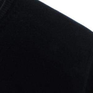 Cruciani ニット セーター 長袖 Vネック コットン 紺 ネイビー 44 S位