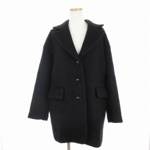 21AW ウールモヘヤシャギーテーラード ジャケット 総裏 3B 21020400100040 黒 ブラック S SM1