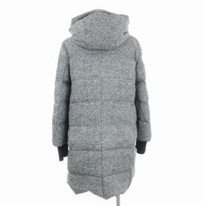 23区 LIMONTA ツイードダウンコート ミドル丈 フード 長袖 CMWOLW0551 グレー 灰色 38 M位 SM1