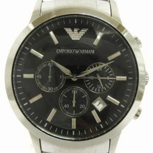 腕時計 クラシックラウンドメタル AR-2434 アナログ クォーツ 文字盤ブラック シルバーカラー SM1