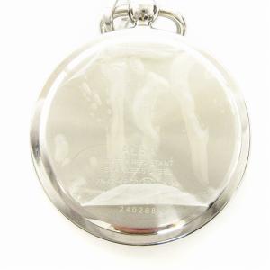 SEIKO アルバ ALBA 懐中時計 チェーンストラップ アナログ クォーツ デイト 7N42-KPC0 文字盤ホワイト シルバーカラー