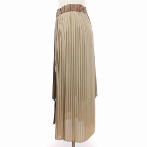 ADORE ランダムプリーツ スカート ロング 531-7220024 ベージュ系 36 S相当