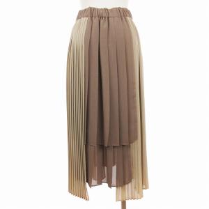 ADORE ランダムプリーツ スカート ロング 531-7220024 ベージュ系 36 S相当
