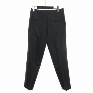 JIL SANDER 美品 トラウザーズ スラックス パンツ ウール 無地 ジッパーフライ センタープレス JSPP300320 グレー 34 SM1