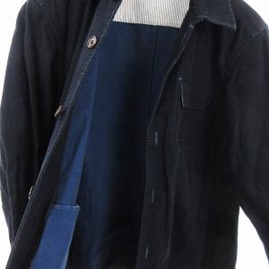23区 HOMME シャツ ジャケット ヘビーオンス ステンカラー ネイビー 紺 48 L位 SM1