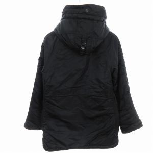 ALPHA INDUSTRIES N-3B フライトジャケット フード ミリタリー 中わた ジップアップ ブラック 黒 S SM1