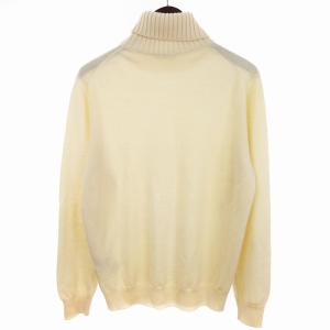 Cruciani ウールソリッド タートルネックニット セーター 長袖 アイボリー 48 L位 SM1